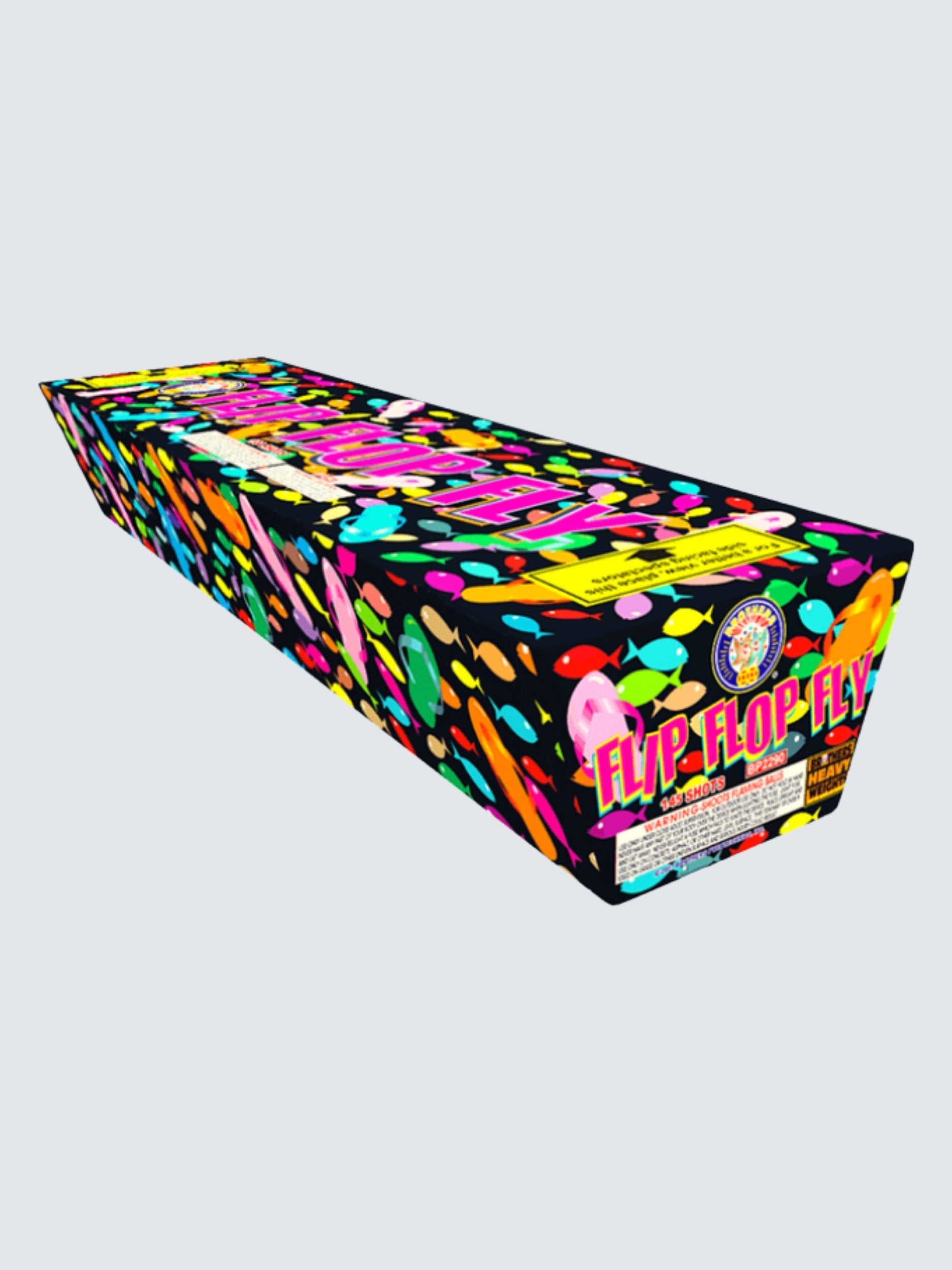 Flip Flop Fly | 145 Shot Aerial Repeater by Brothers Pyrotechnics -Shop Online for X-tra Large Cake™ at Elite Fireworks!