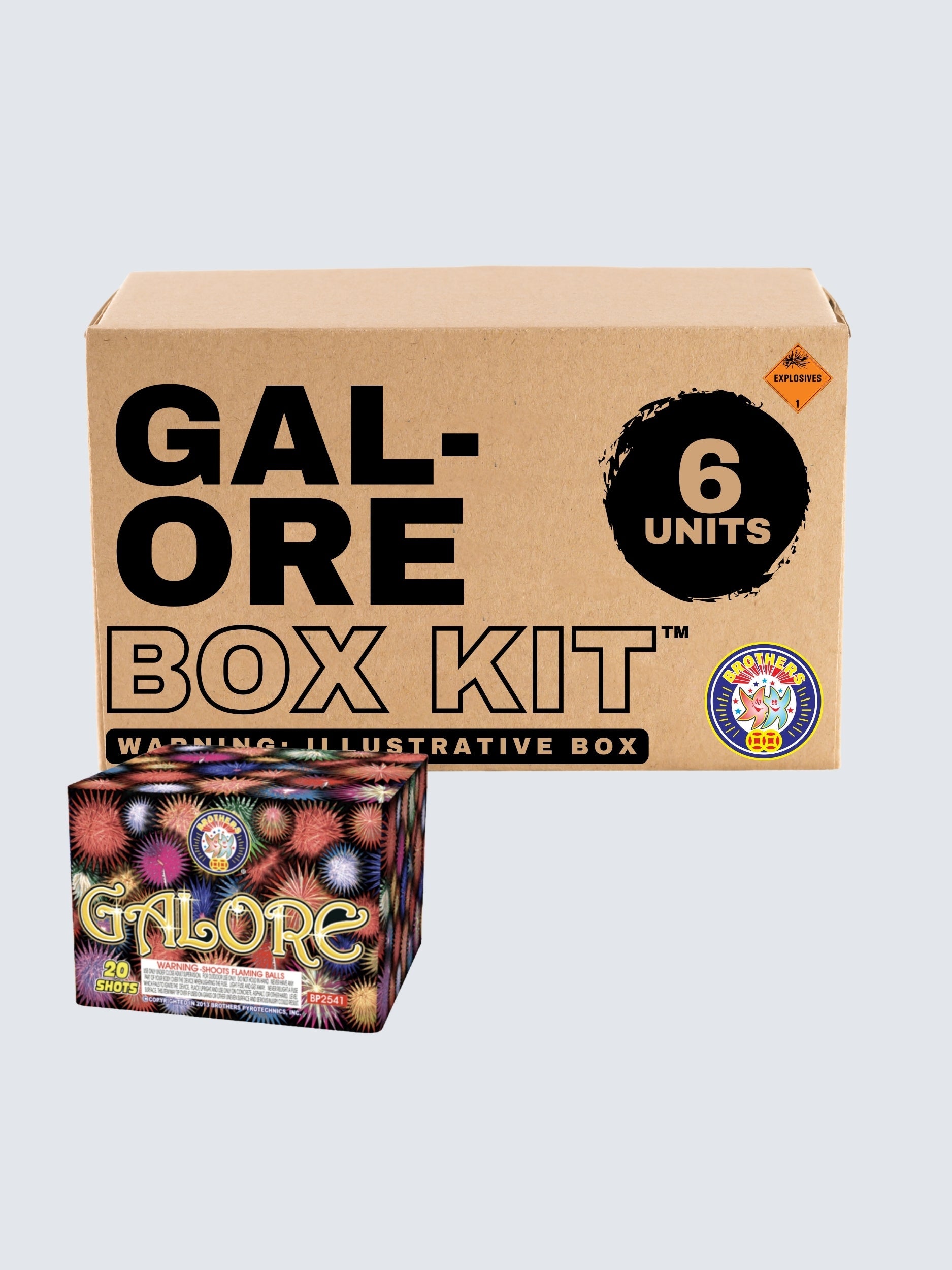 Galore | 20 Shot Aerial Repeater by Brothers Pyrotechnics -Shop Online for Large Cake at Elite Fireworks!
