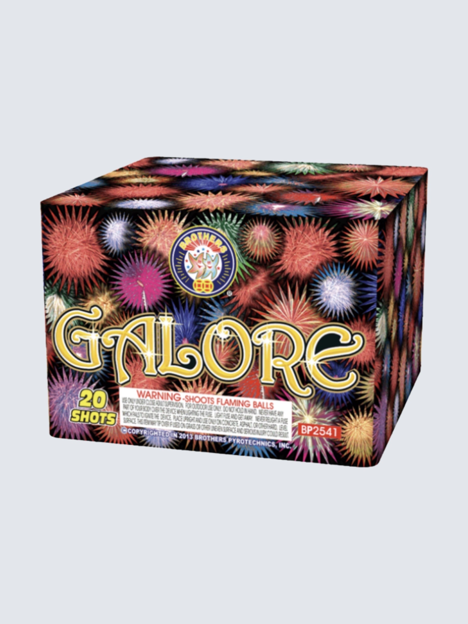 Galore | 20 Shot Aerial Repeater by Brothers Pyrotechnics -Shop Online for Large Cake at Elite Fireworks!