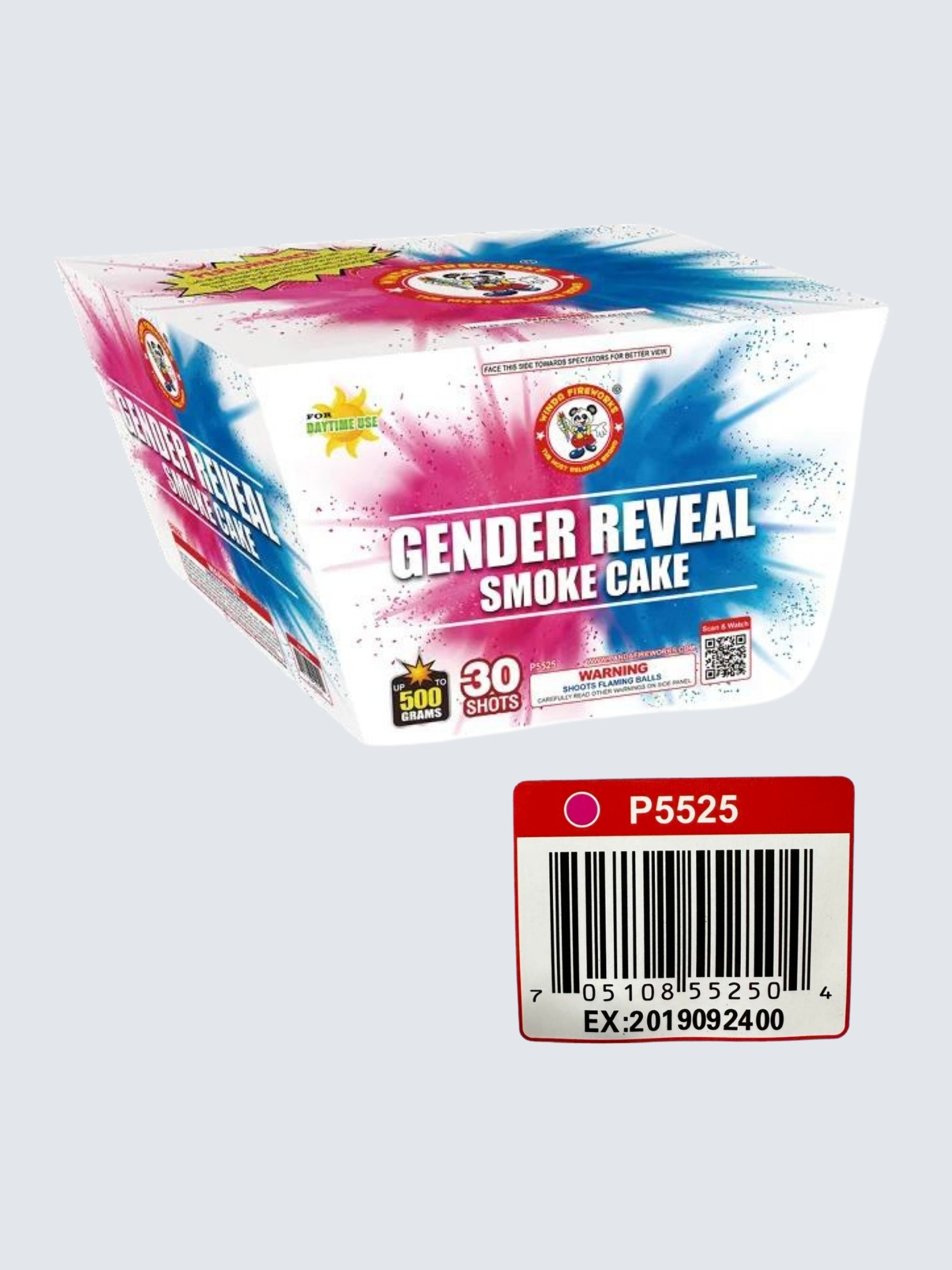 Gender Reveal Smoke Cake | 30 Shot Aerial Repeater by Winda Fireworks -Shop Online for X-tra Large Cake™ at Elite Fireworks!