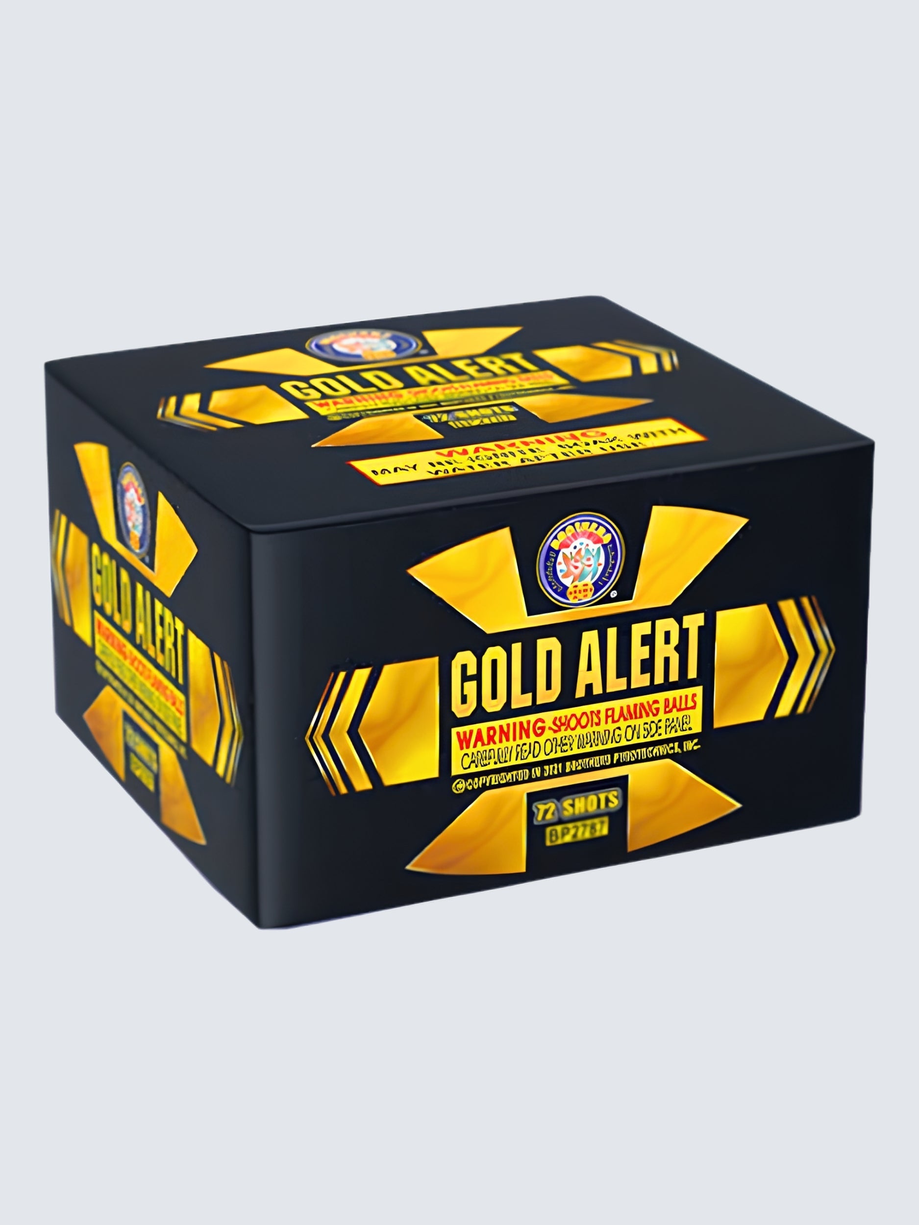 Gold Alert | 72 Shot Aerial Repeater by Brothers Pyrotechnics -Shop Online for Standard Cake at Elite Fireworks!