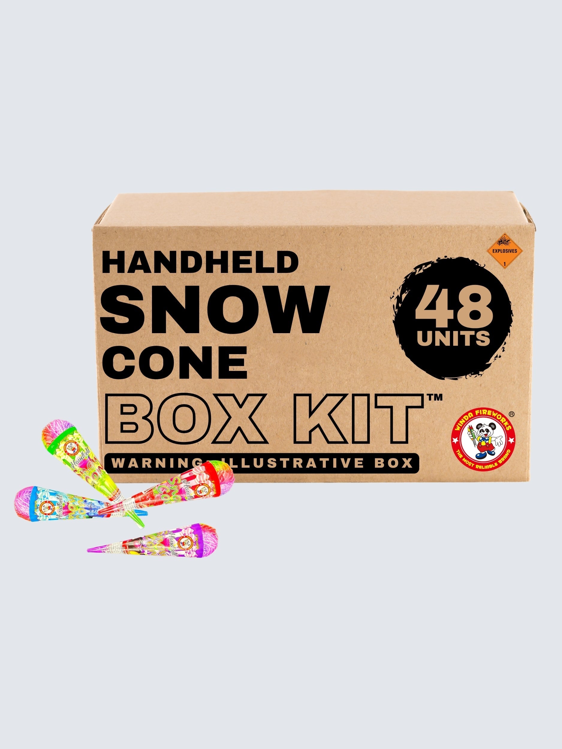 Handheld Snow Cone | Standard Handheld Fountain Spur™ by Winda Fireworks -Shop Online for Standard Novelty at Elite Fireworks!
