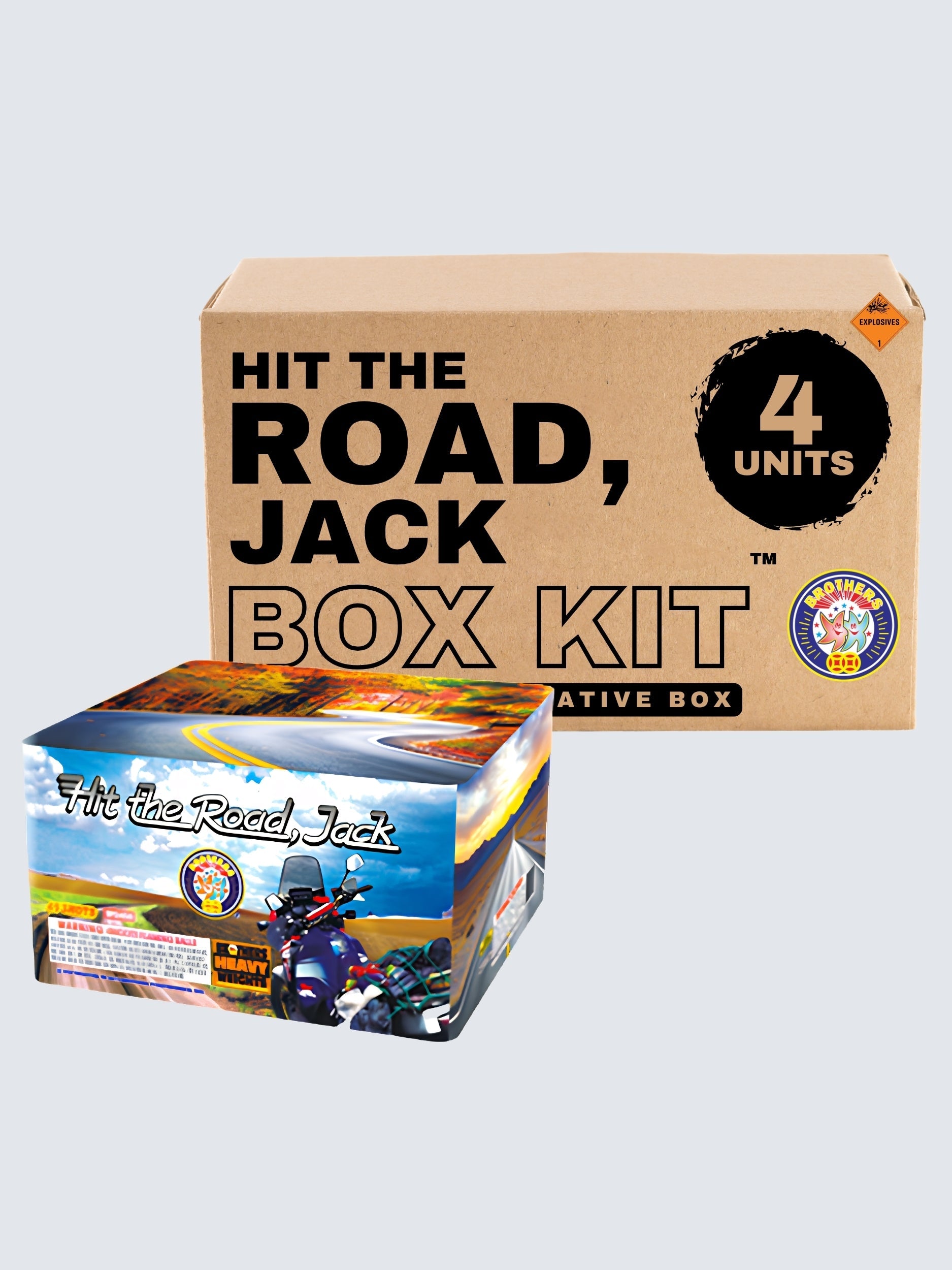 Hit The Road, Jack | 49 Shot Aerial Repeater by Brothers Pyrotechnics -Shop Online for X-tra Large Cake™ at Elite Fireworks!