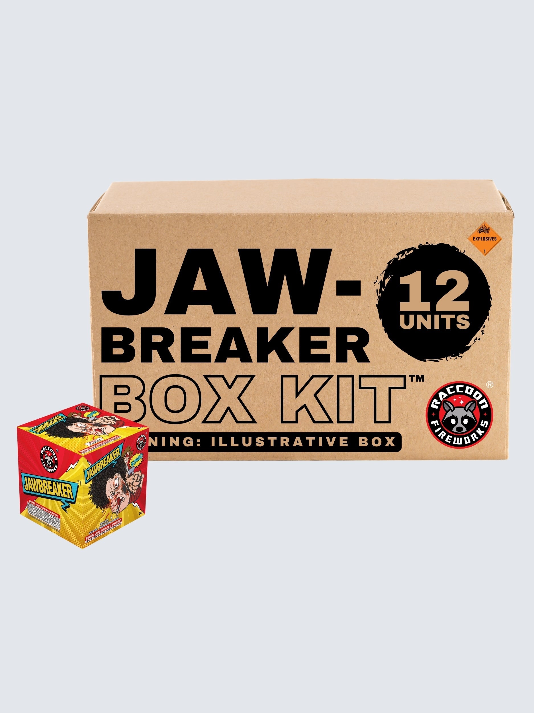 Jawbreaker | 25 Shot Aerial Repeater by Raccoon Fireworks -Shop Online for Standard Cake at Elite Fireworks!