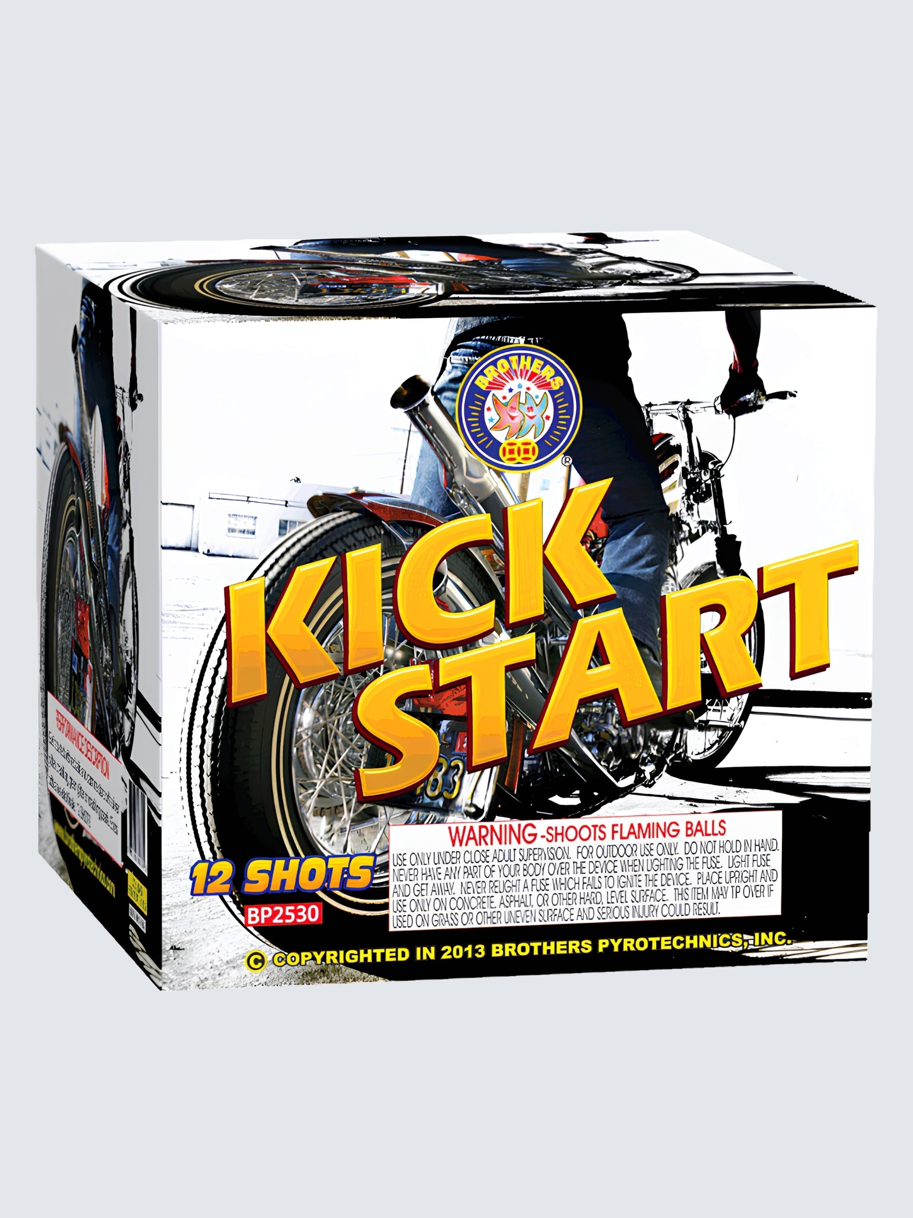 Kick Start | 12 Shot Aerial Repeater by Brothers Pyrotechnics -Shop Online for Large Cake at Elite Fireworks!