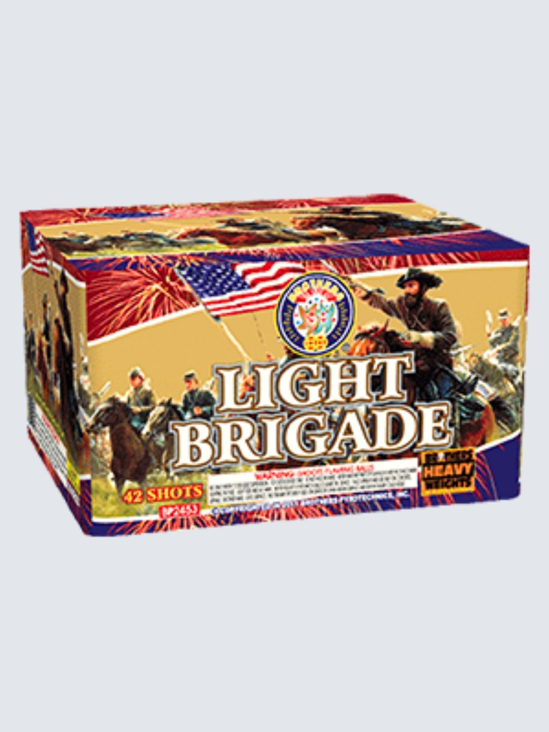 Light Brigade | 42 Shot Aerial Repeater by Brothers Pyrotechnics -Shop Online for X-tra Large Cake™ at Elite Fireworks!
