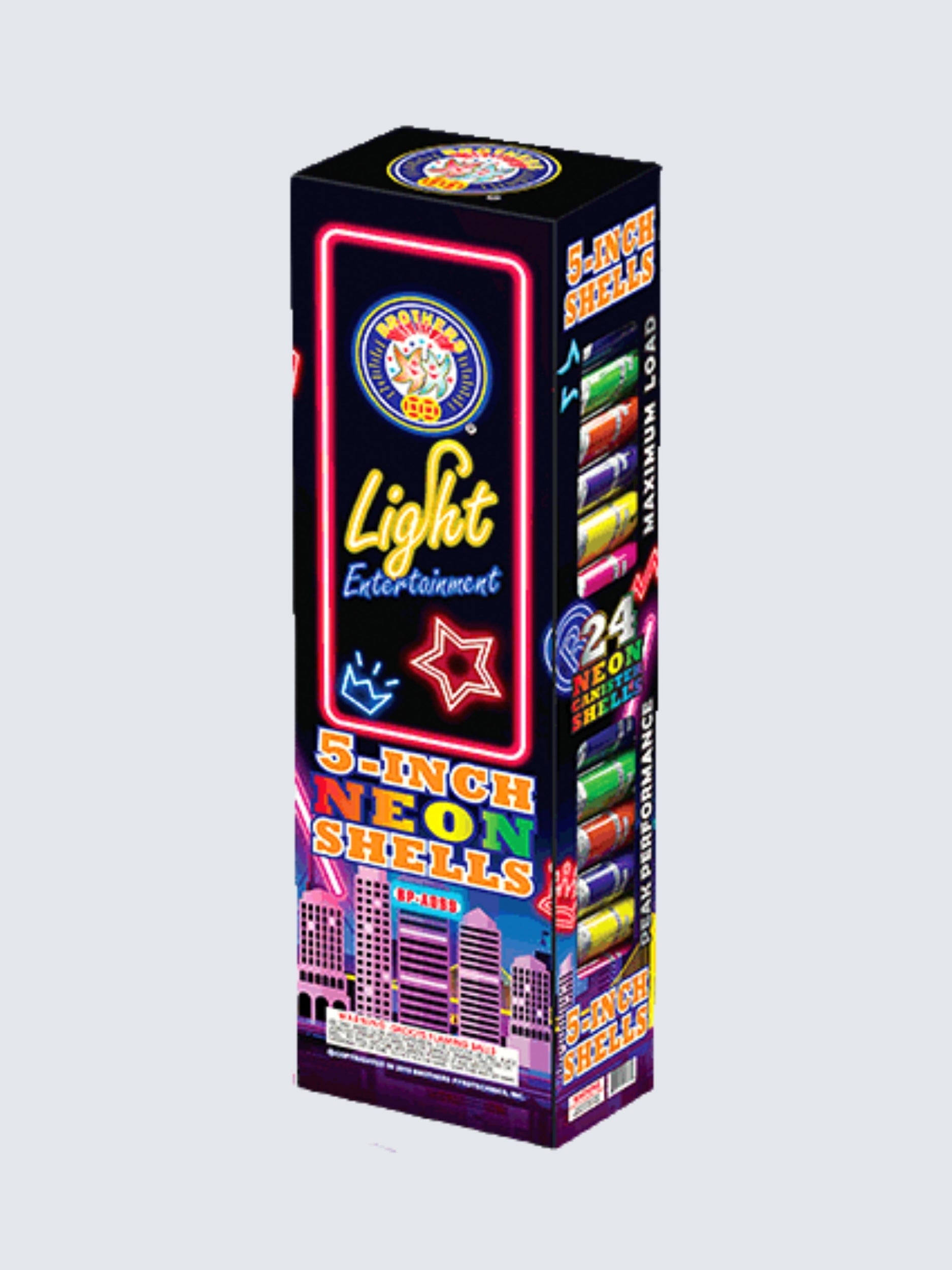 Light Entertainment | 24 Break Artillery Shell by Brothers Pyrotechnics -Shop Online for X-tra Large Canister Kit™ at Elite Fireworks!