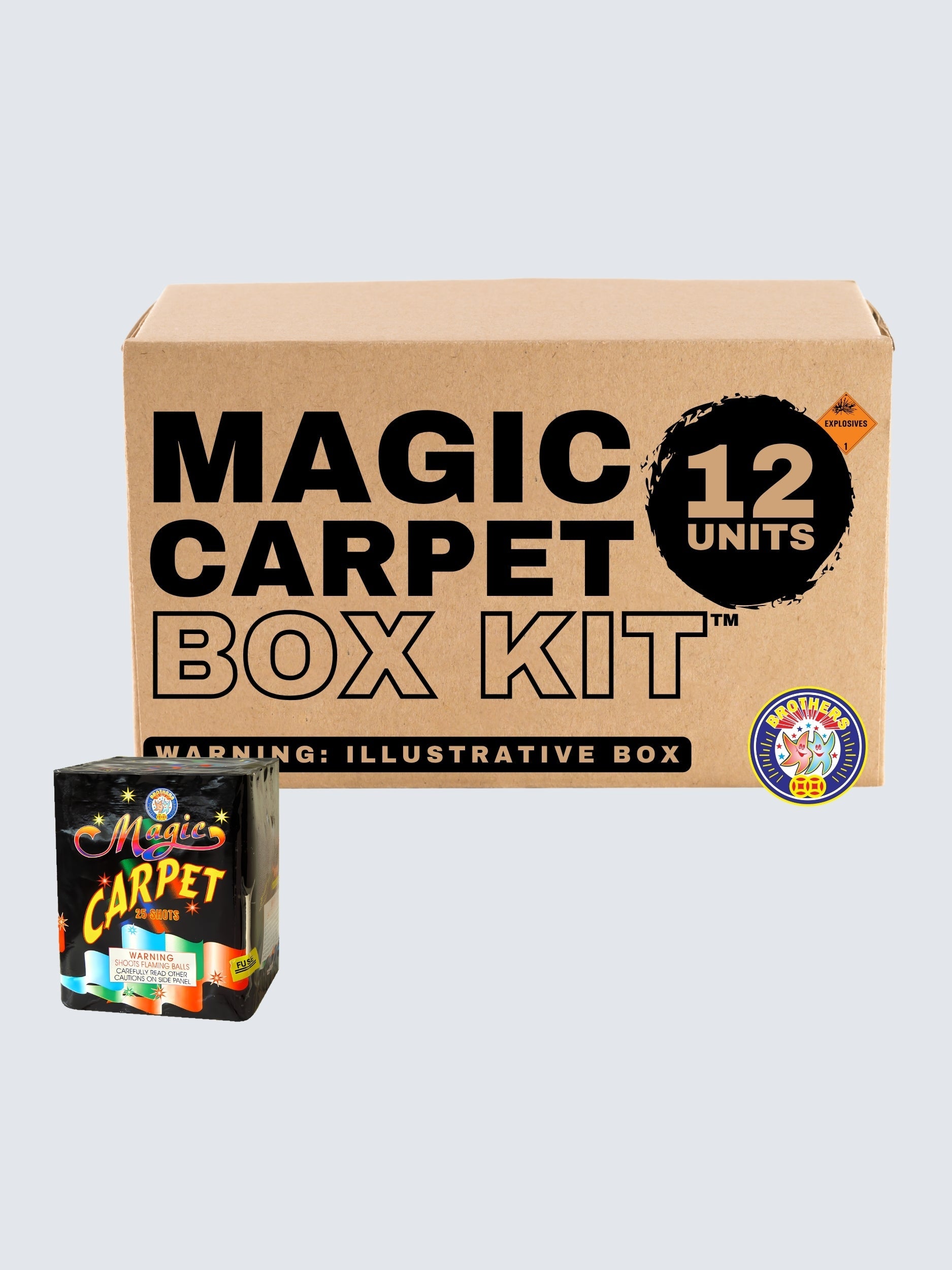 Magic Carpet | 25 Shot Aerial Repeater by Brothers Pyrotechnics -Shop Online for Standard Cake at Elite Fireworks!