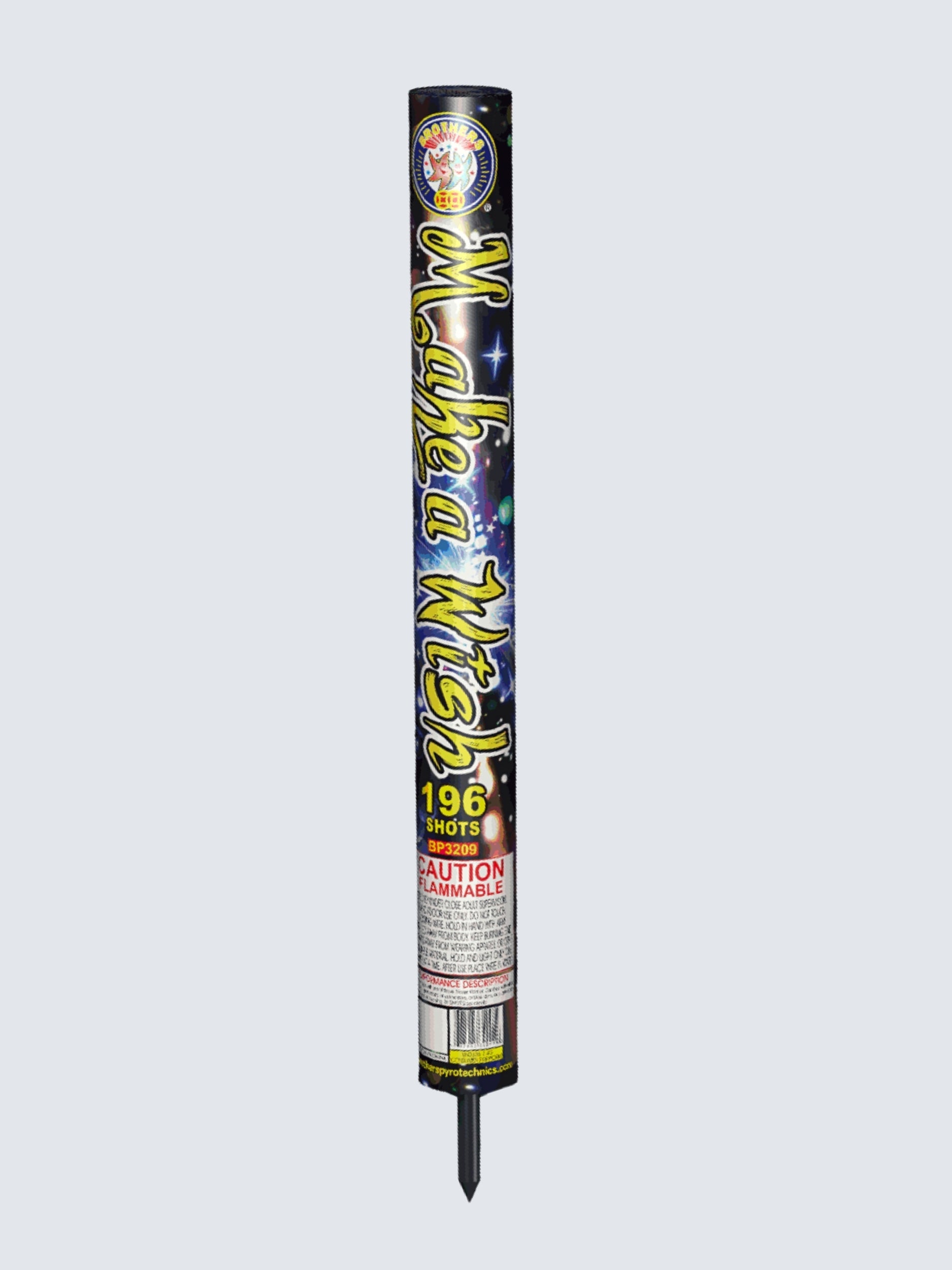Make A Wish | 196 Shot Barrage Candle by Brothers Pyrotechnics -Shop Online for X-tra Large Candle™ at Elite Fireworks!