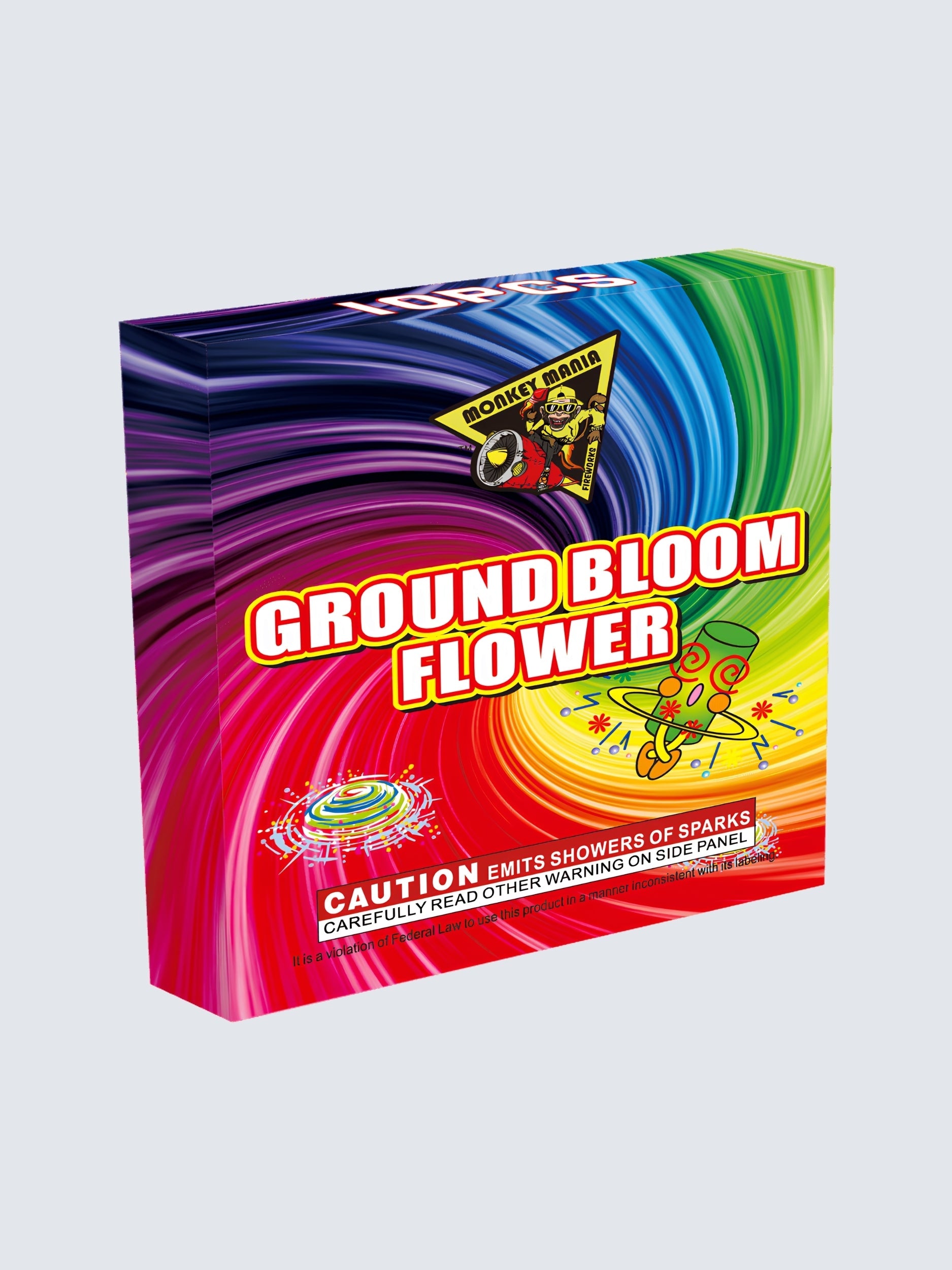 MM Ground Bloom Flower | Rapid Ground Spinner by Monkey Mania -Shop Online for Standard Spinner at Elite Fireworks!