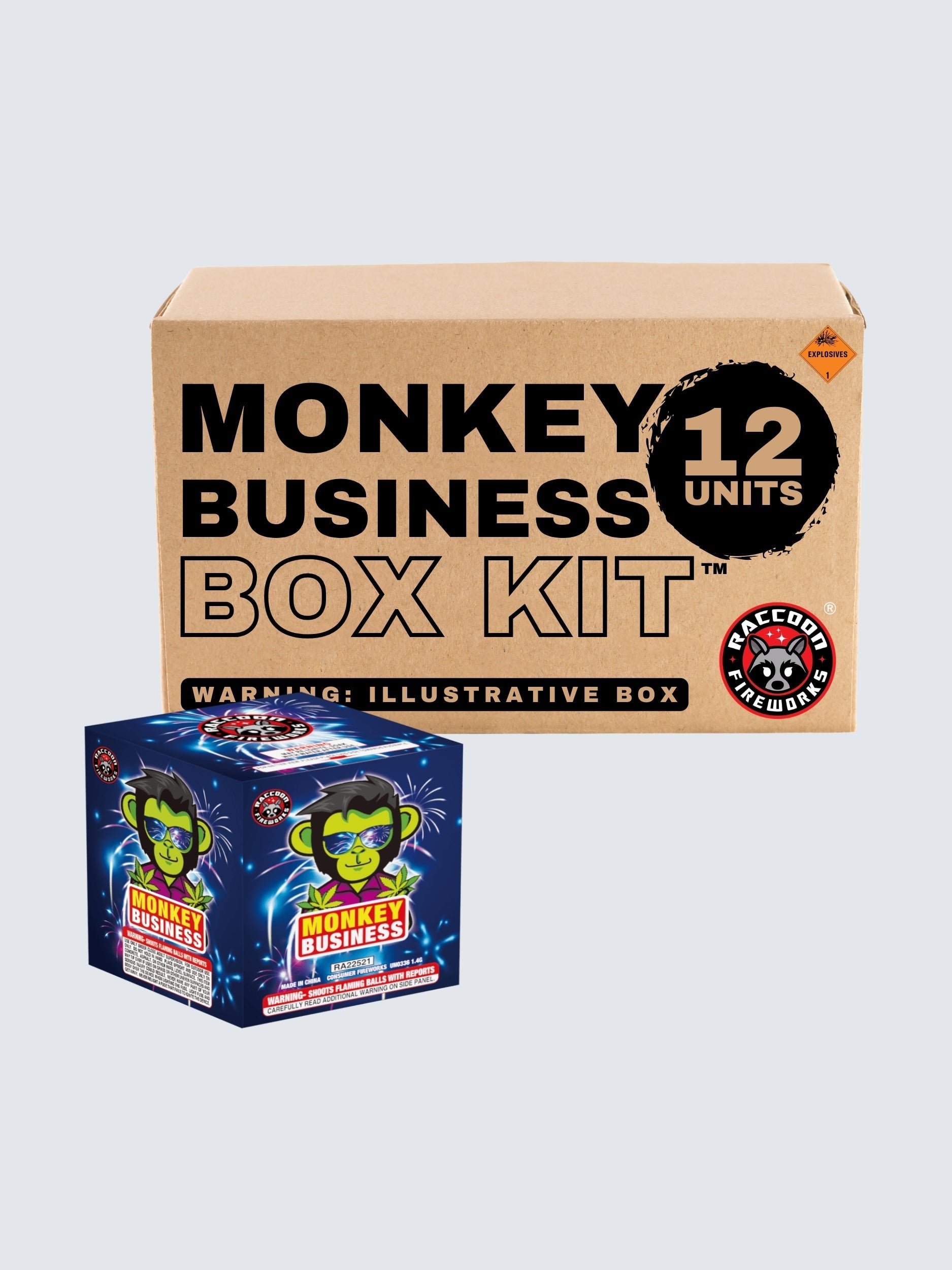 Monkey Business | 24 Shot Aerial Repeater by Raccoon Fireworks -Shop Online for Standard Cake at Elite Fireworks!