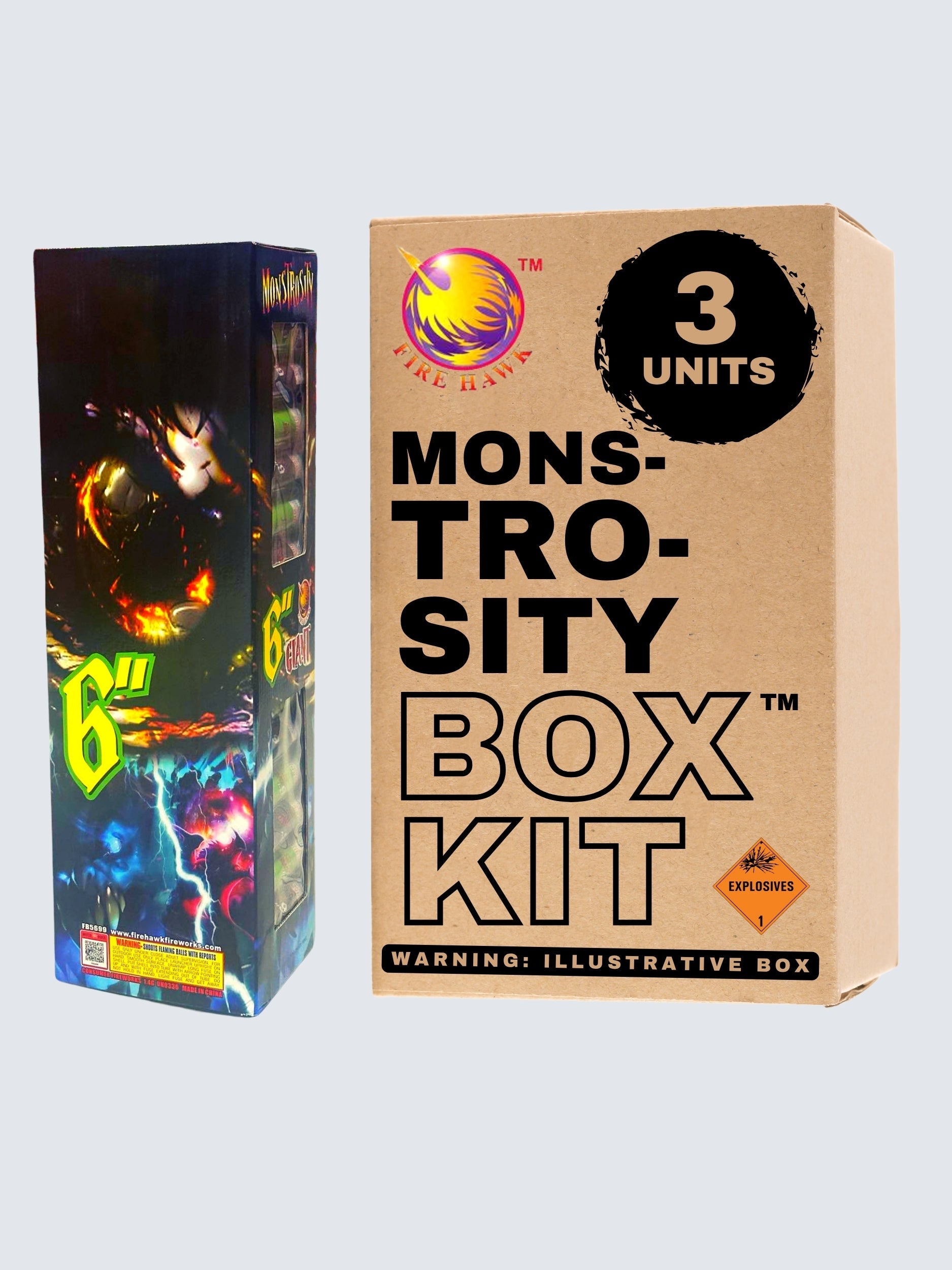 Monstrosity | 24 Break Artillery Shell by Firehawk Fireworks -Shop Online for XX-tra Large Canister Kit™ at Elite Fireworks!