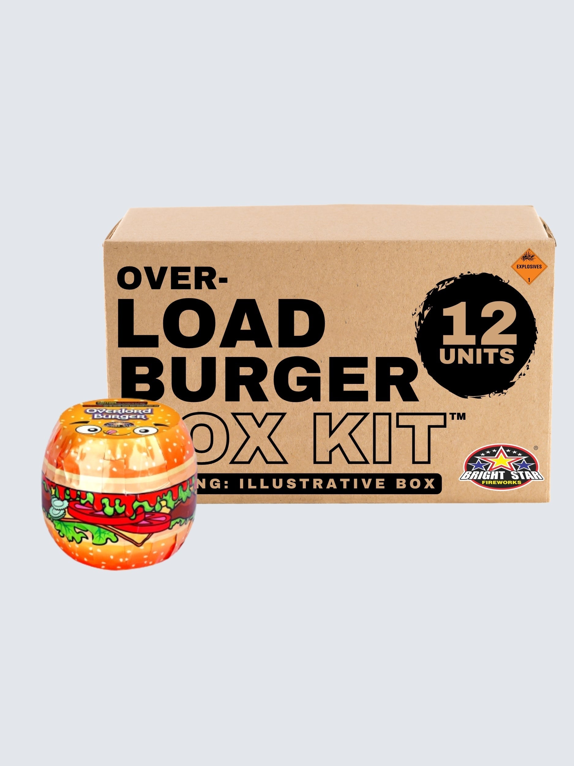 Overload Burger | Standard Shower Fountain Spur™ by Bright Star Fireworks -Shop Online for Standard Fountain at Elite Fireworks!