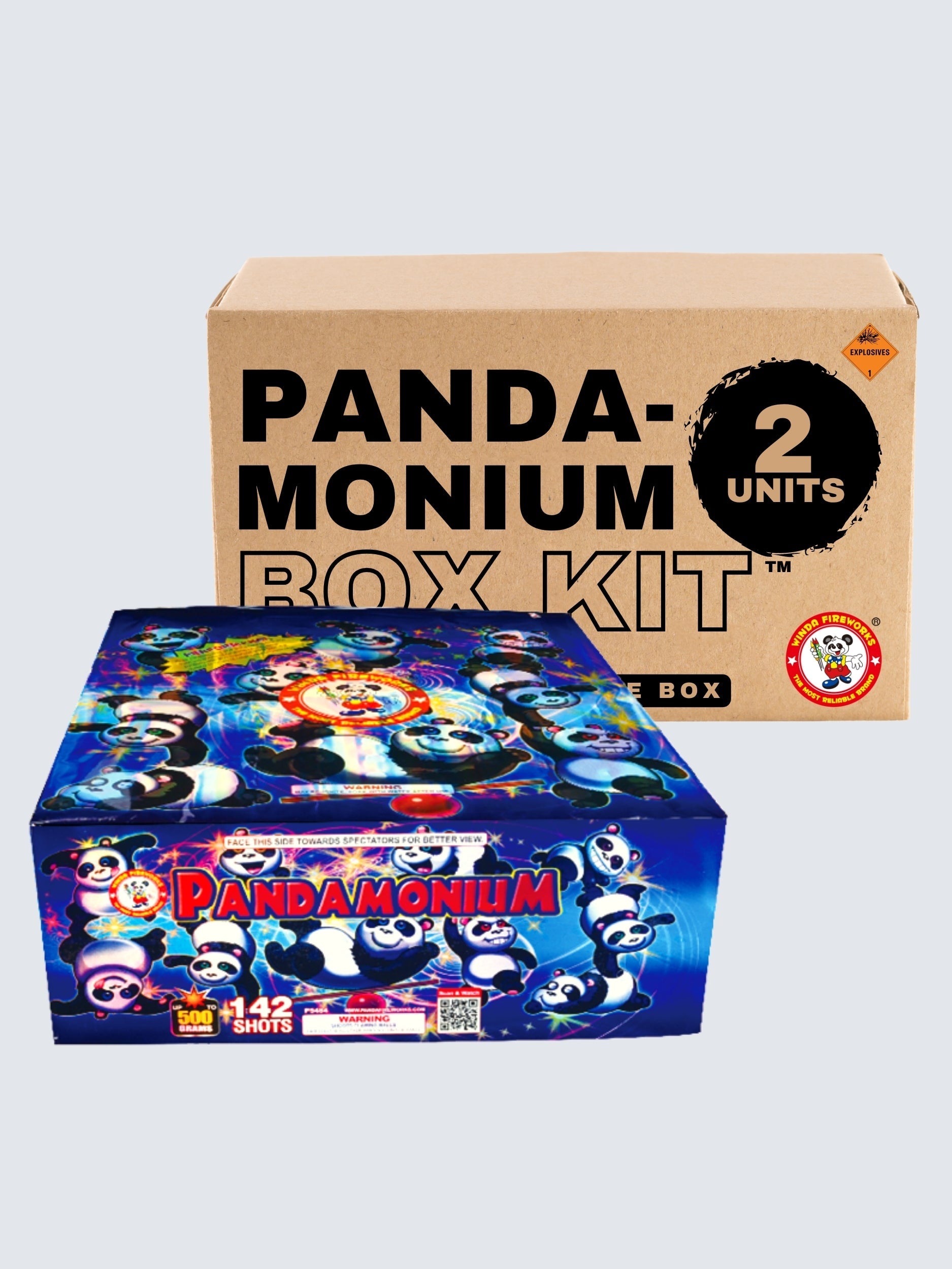 Pandamonium | 142 Shot Aerial Repeater by Winda Fireworks -Shop Online for Zipper Cake at Elite Fireworks!