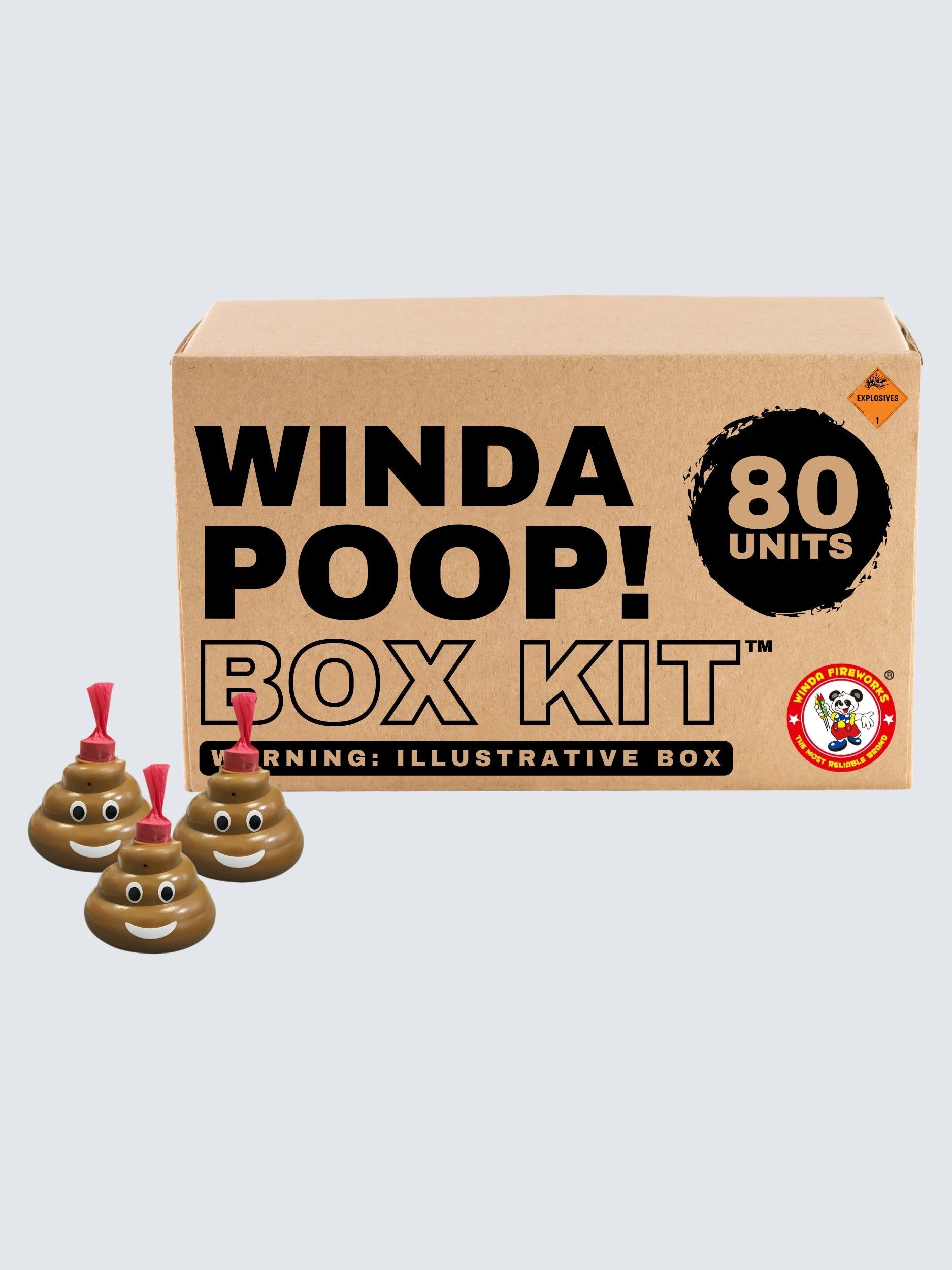 Poop! | Plastic Waste Shape Smoke Fountain Ground Novelty by Winda Fireworks -Shop Online for Large Novelty at Elite Fireworks!