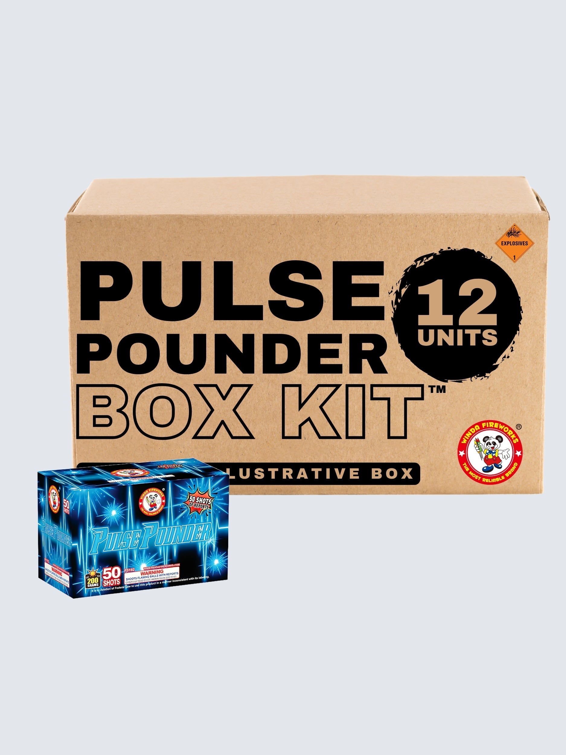 Pulse Pounder | 50 Shot Aerial Repeater by Winda Fireworks -Shop Online for Standard Cake at Elite Fireworks!