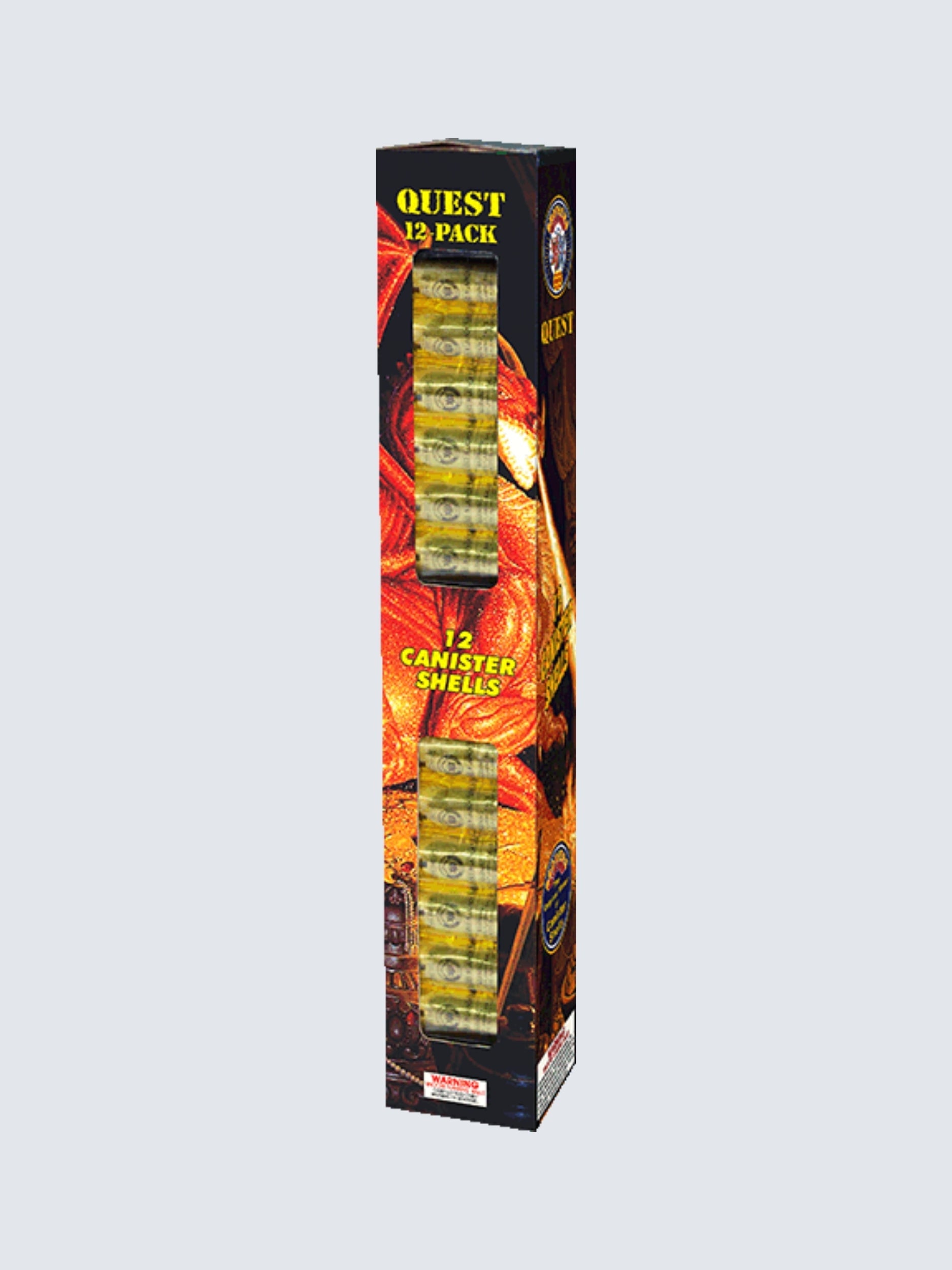 Quest 12 | 12 Break Artillery Shell by Brothers Pyrotechnics -Shop Online for Large Canister Kit™ at Elite Fireworks!