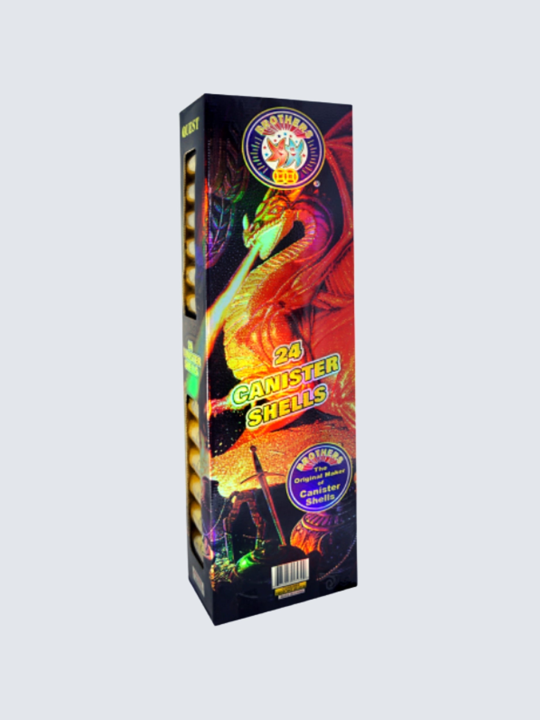 Quest 24 | 24 Break Artillery Shell by Brothers Pyrotechnics -Shop Online for Large Canister Kit™ at Elite Fireworks!