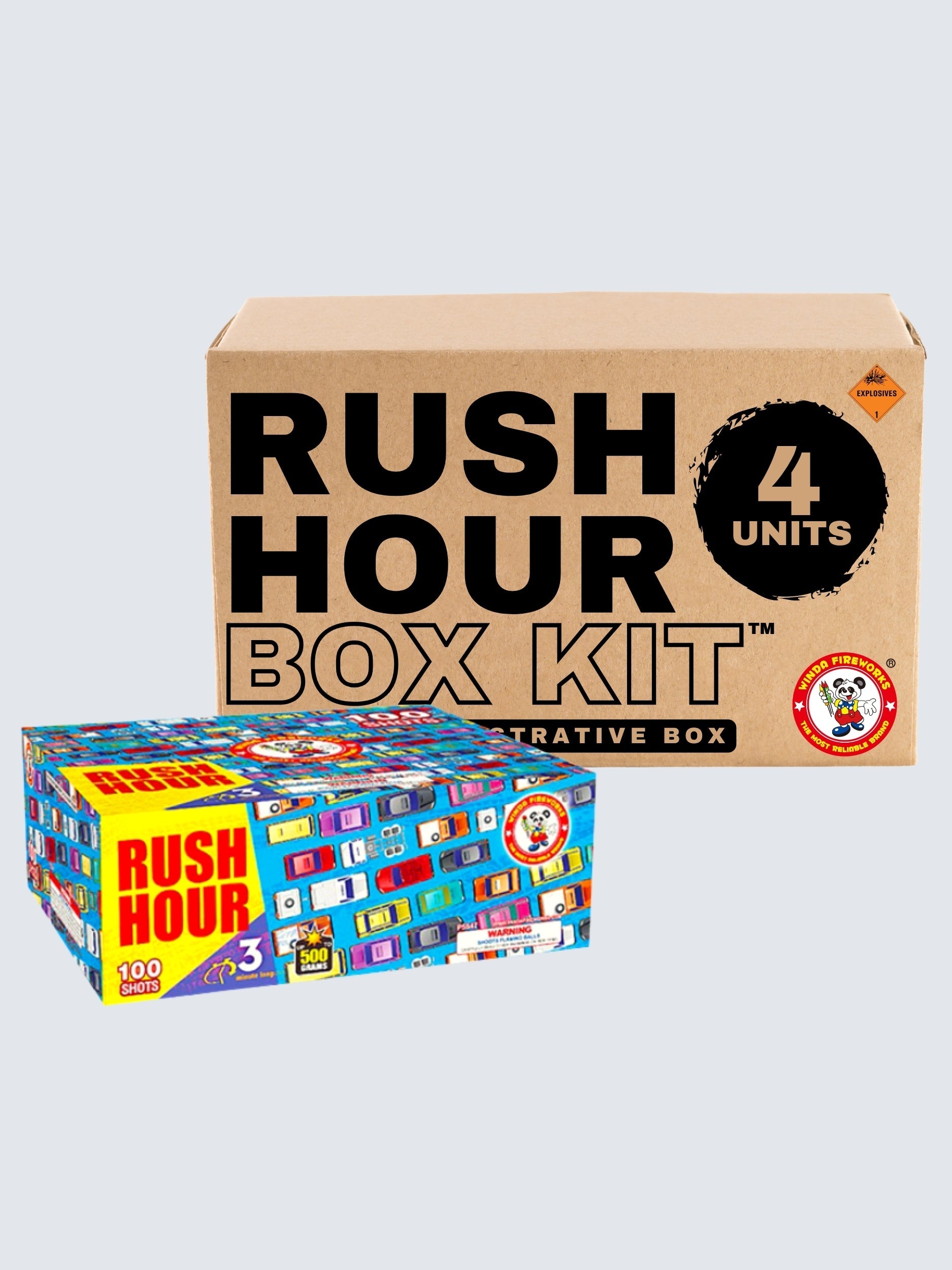 Rush Hour | 100 Shot Aerial Repeater by Winda Fireworks -Shop Online for X-tra Large Cake™ at Elite Fireworks!