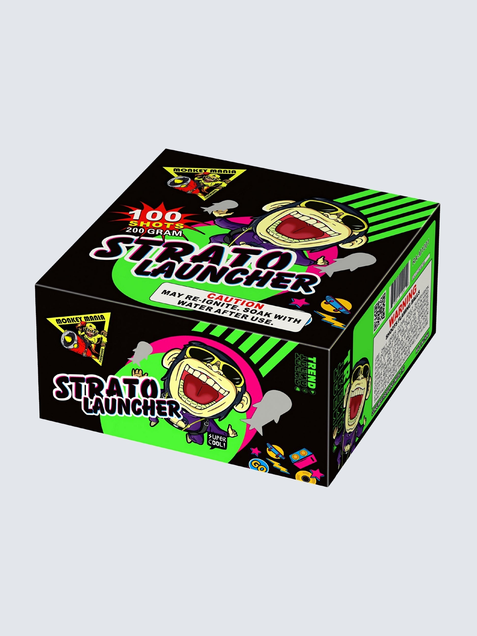 Strato Launcher | 100 Shot Aerial Repeater by Monkey Mania -Shop Online for Standard Cake at Elite Fireworks!