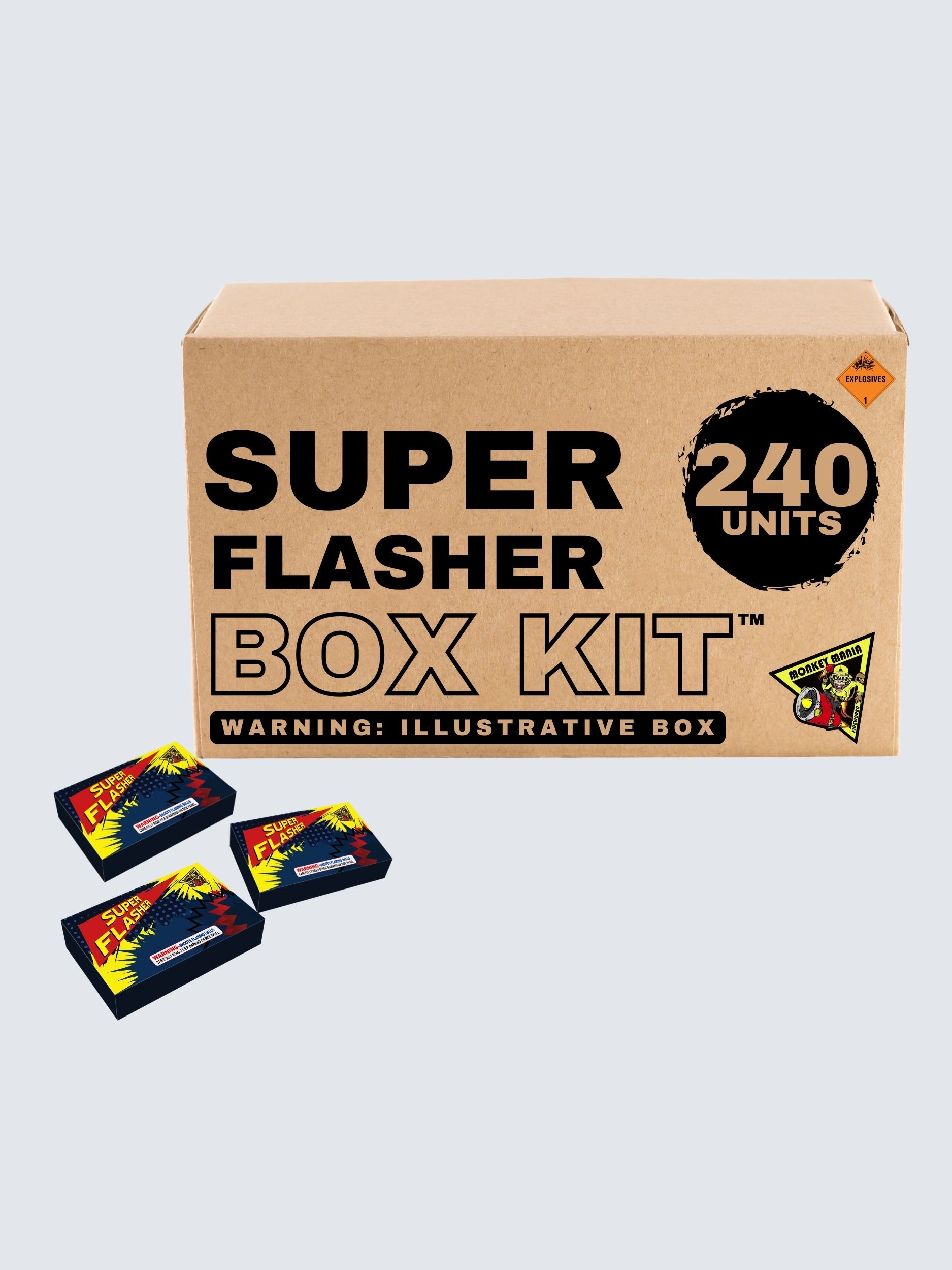 Super Flasher | Bright Strobing Light Ground Novelty by Monkey Mania -Shop Online for Standard Novelty at Elite Fireworks!