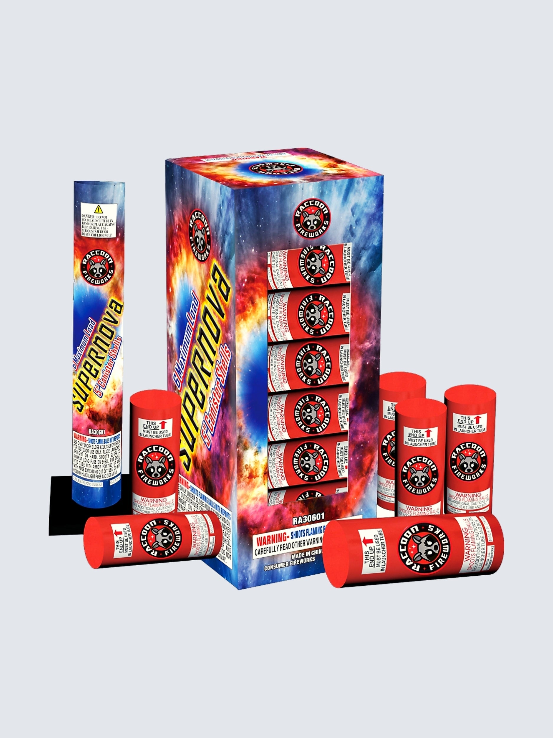 Supernova | 6 Break Artillery Shell by Raccoon Fireworks -Shop Online for X-tra Large Canister Kit™ at Elite Fireworks!