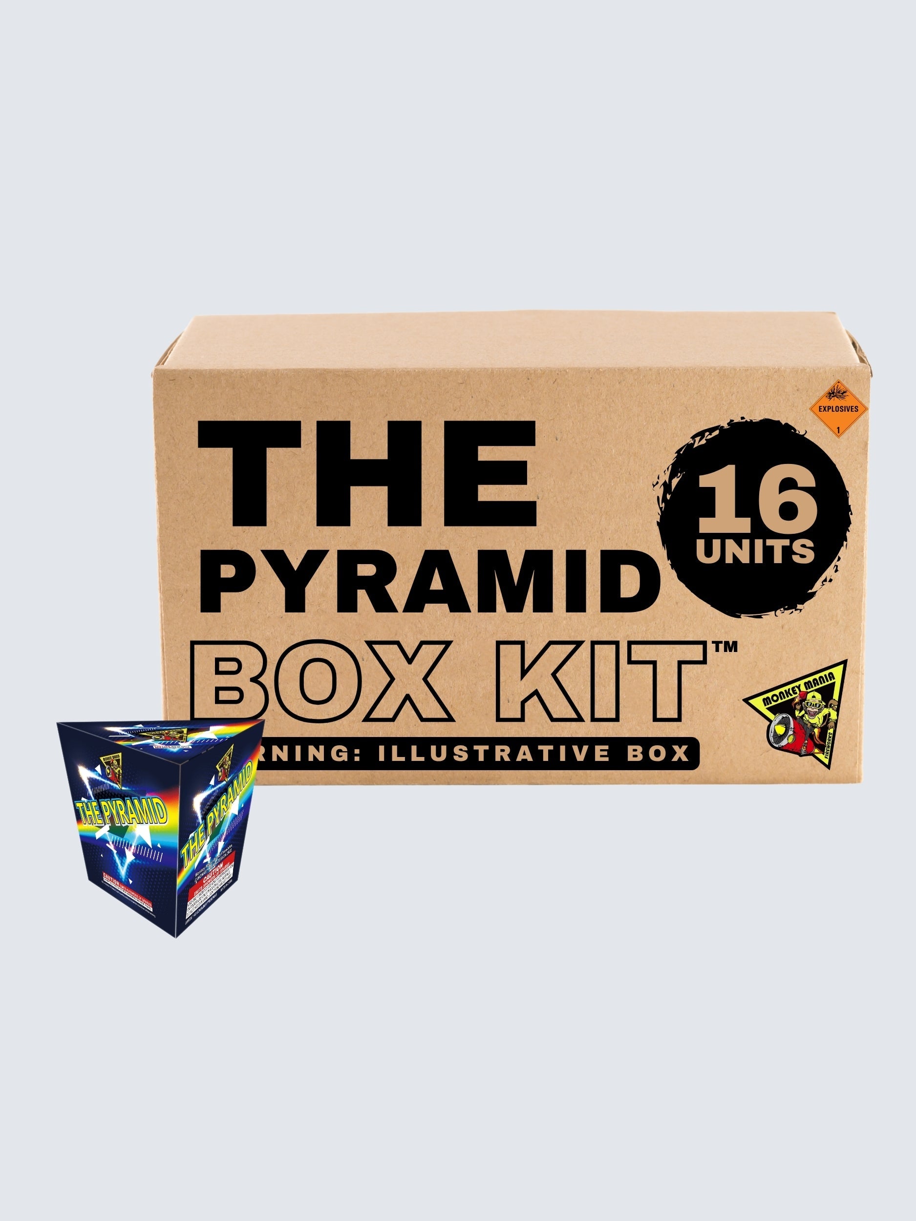 The Pyramid | Large Shower Fountain Spur™ by Monkey Mania -Shop Online for Large Fountain at Elite Fireworks!