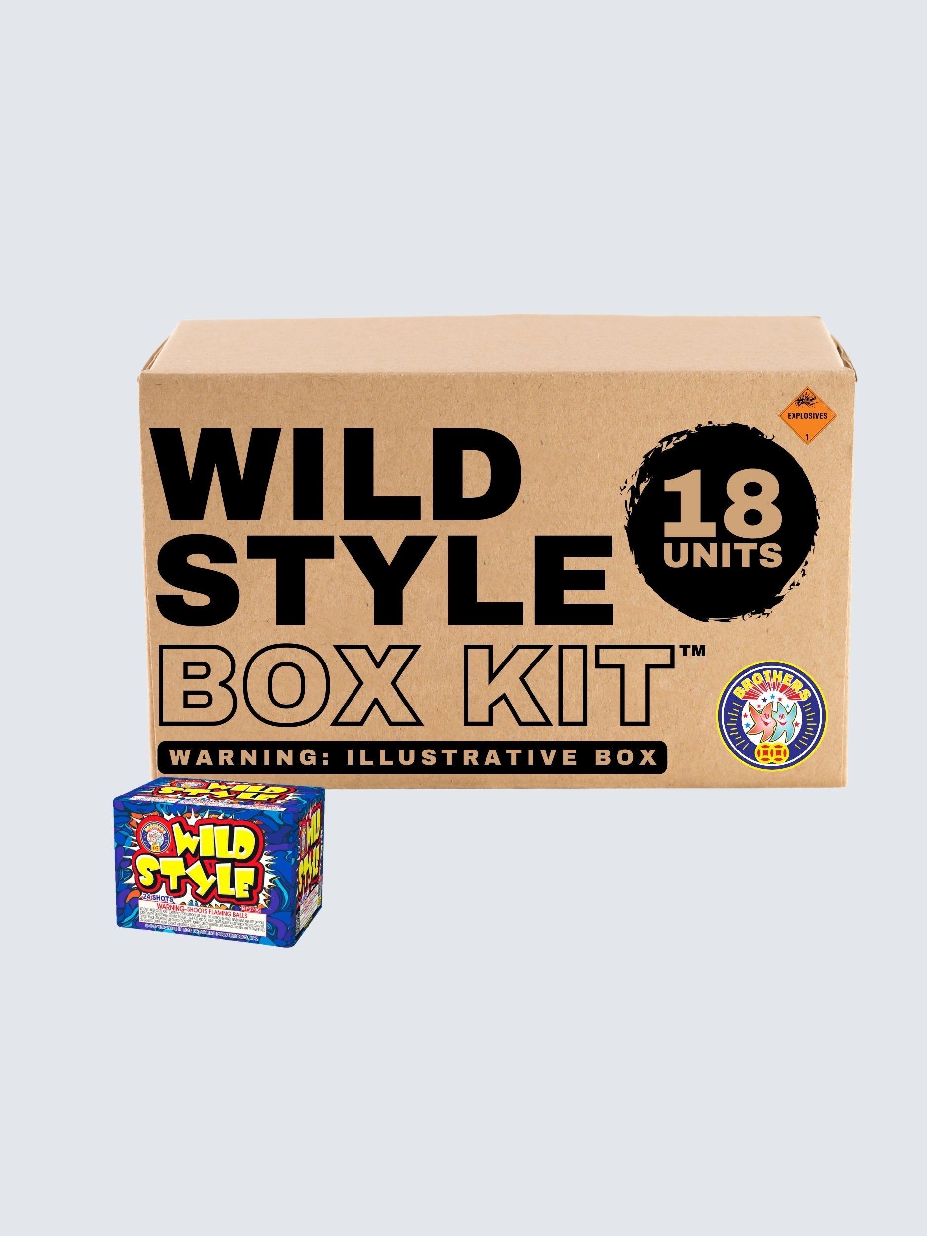 Wild Style | 24 Shot Aerial Repeater by Brothers Pyrotechnics -Shop Online for Standard Cake at Elite Fireworks!