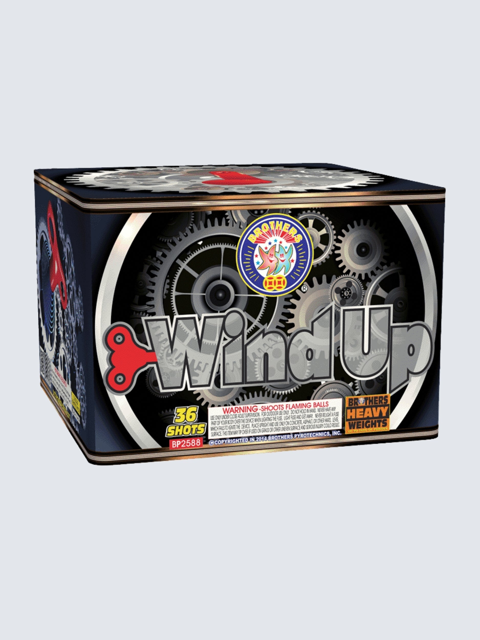 Wind Up | 36 Shot Aerial Repeater by Brothers Pyrotechnics -Shop Online for X-tra Large Cake™ at Elite Fireworks!